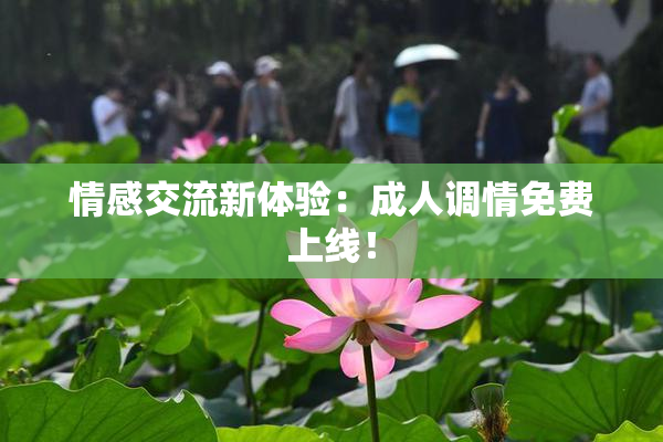 情感交流新体验：成人调情免费上线！