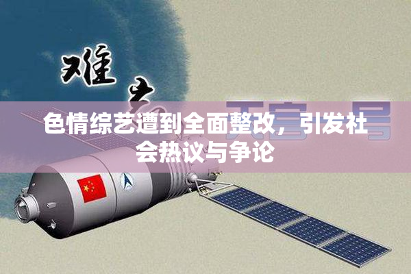 色情综艺遭到全面整改，引发社会热议与争论