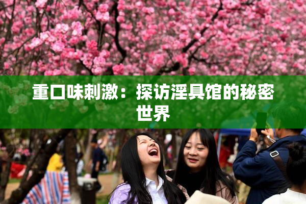 重口味刺激：探访淫具馆的秘密世界