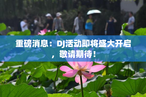 重磅消息：DJ活动即将盛大开启，敬请期待！