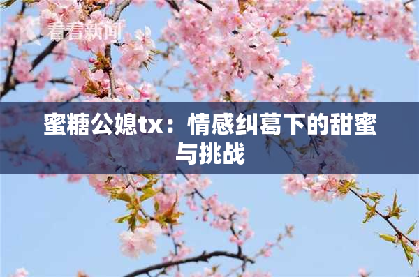 蜜糖公媳tx：情感纠葛下的甜蜜与挑战