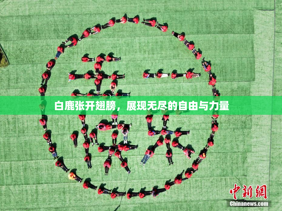 白鹿张开翅膀，展现无尽的自由与力量