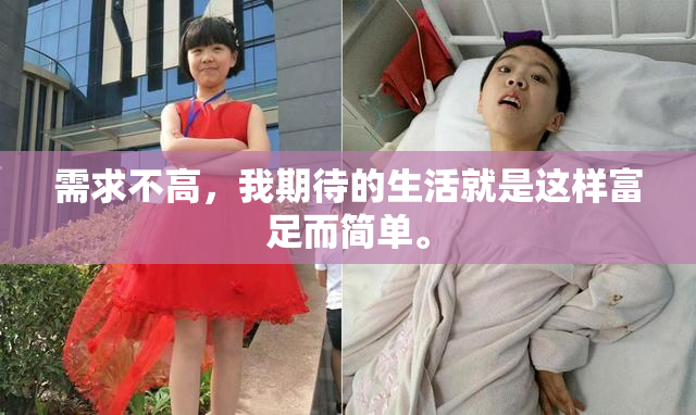 需求不高，我期待的生活就是这样富足而简单。