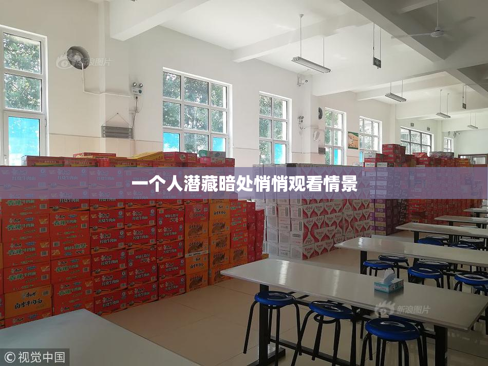 一个人潜藏暗处悄悄观看情景