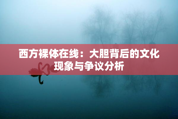 西方裸体在线：大胆背后的文化现象与争议分析