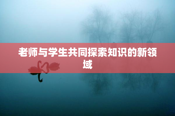老师与学生共同探索知识的新领域