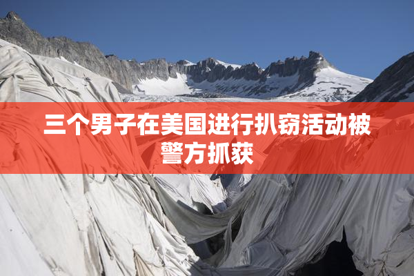 三个男子在美国进行扒窃活动被警方抓获