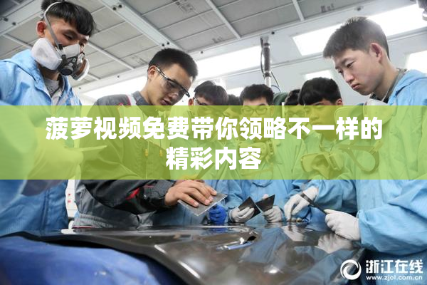 菠萝视频免费带你领略不一样的精彩内容