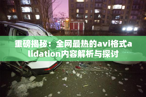 重磅揭秘：全网最热的avi格式alidation内容解析与探讨