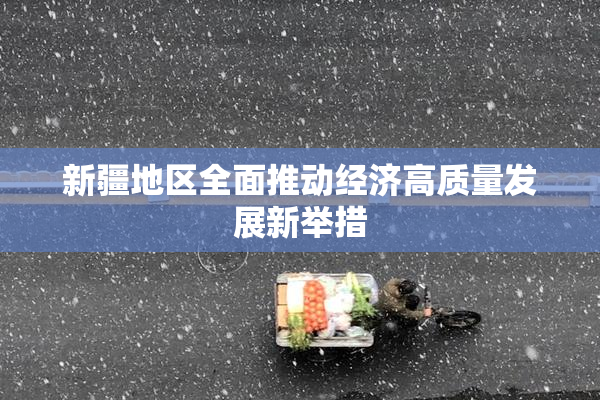 新疆地区全面推动经济高质量发展新举措