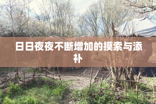 日日夜夜不断增加的摸索与添补